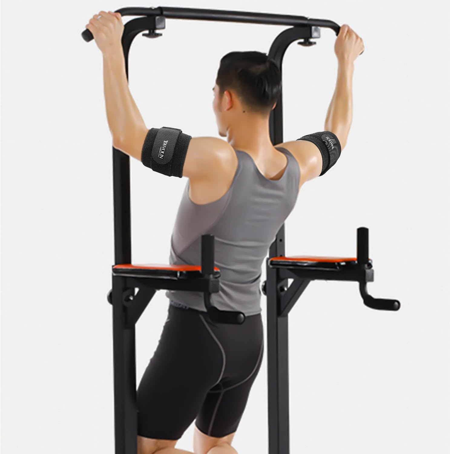 Tendonitis - Bicep & Tricep Compression Sleeve/Wrap - Tricep Tendonitis, Bicep Tendonitis - Pain Relief for Bicep and Triceps Muscle Strains, Compression Arm Support (Black, 8.3" - 13.7" × W 3.93") - Image 4