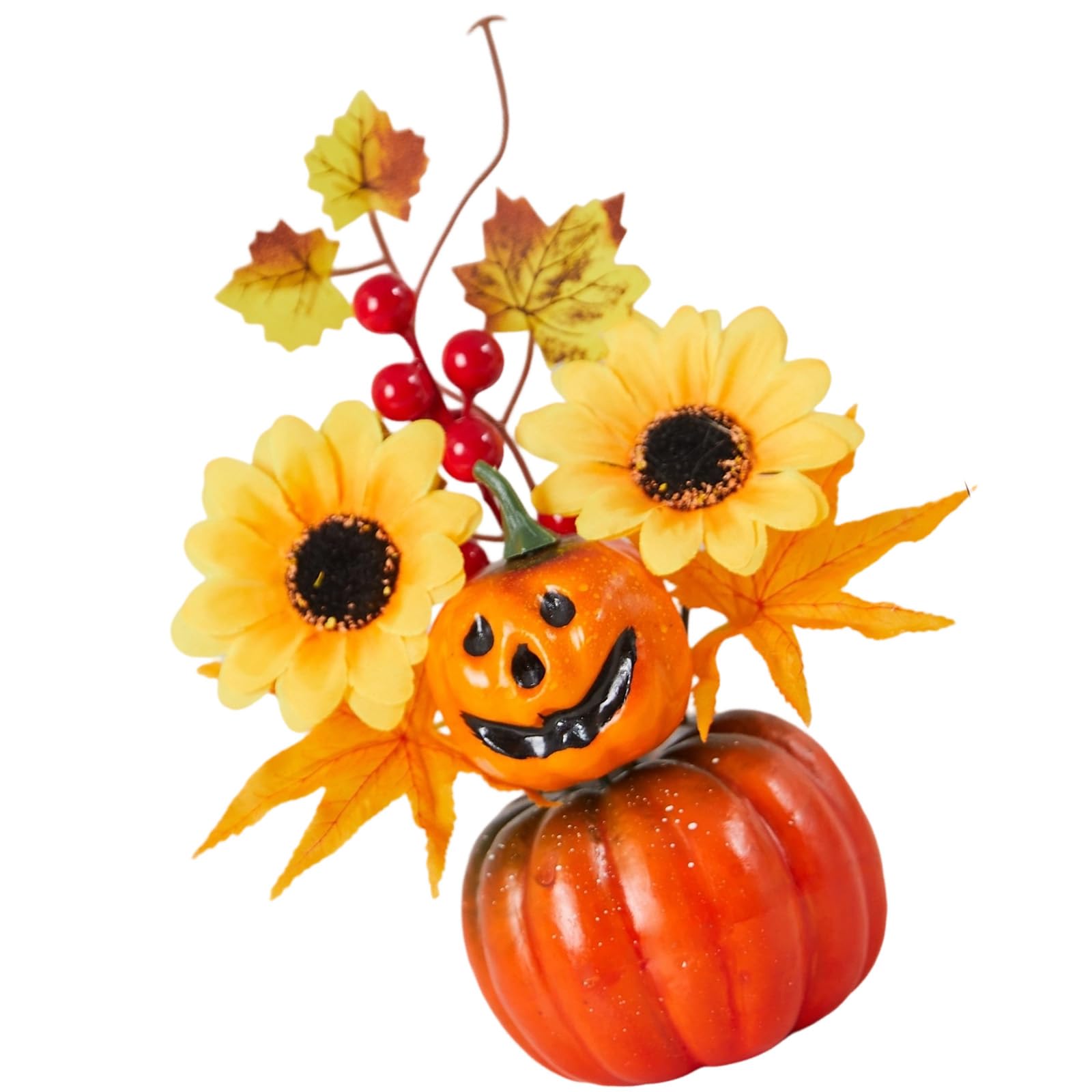 Nucelit Realistic Fall Pumpkins Halloween Decoration User Friendly Foam Materials Sturdy for Indoors Outdoor Party Decors Foam Halloween Pumpkins Fall Decors