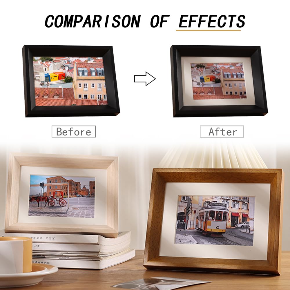 20 Pezzi Passepartout Bianchi per Cornici Frame, Cornici Foto All'interno Della Scheda 2 Formati Supporti per Cornici Foto Passe-Partout Cartoncino Passepartout per Foto Poster Stampe d'Arte