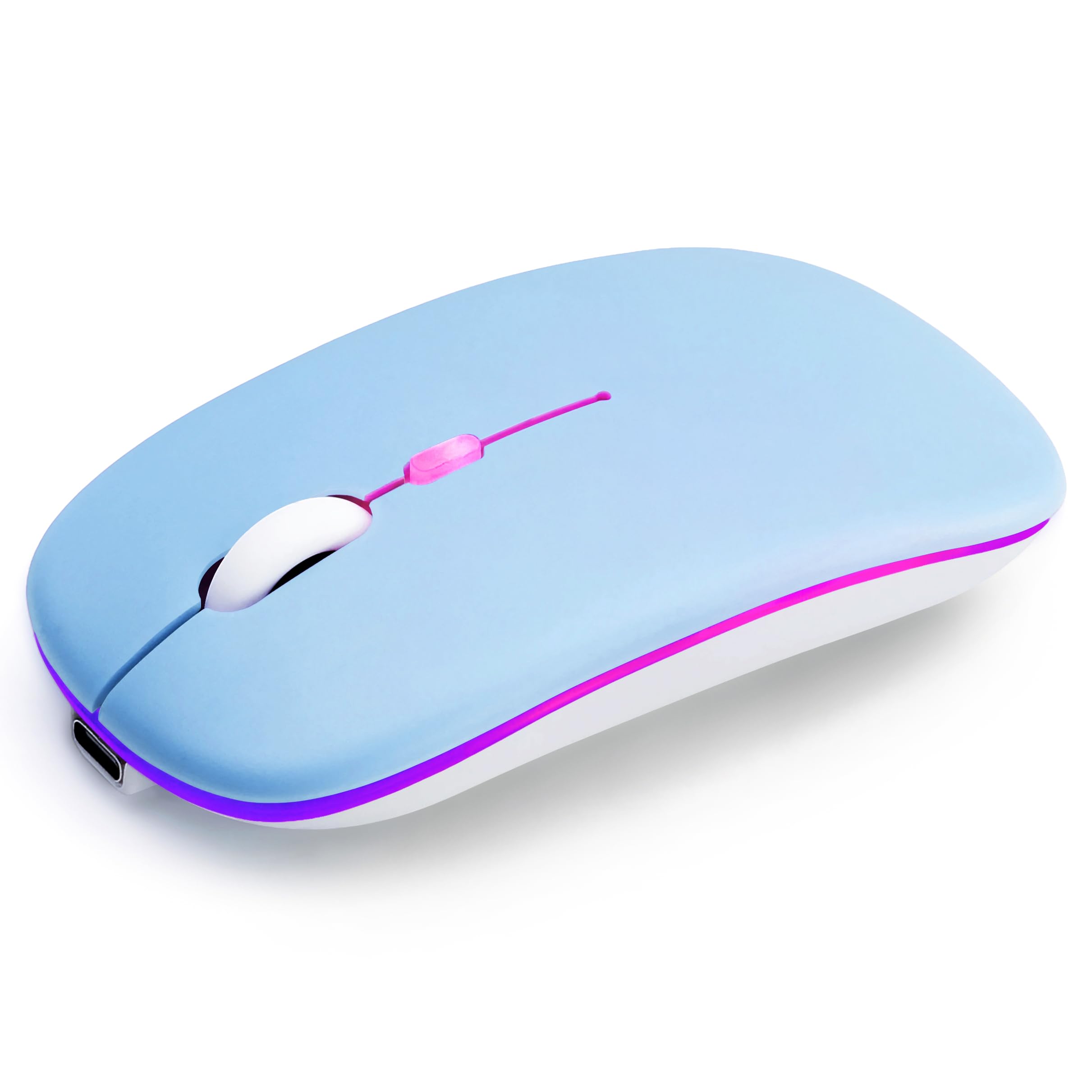 Wireless Bluetooth Mouse Rechargeable Long Lasting Dual Mode - BT 5 2 2 4G Silent RGB LED Mice