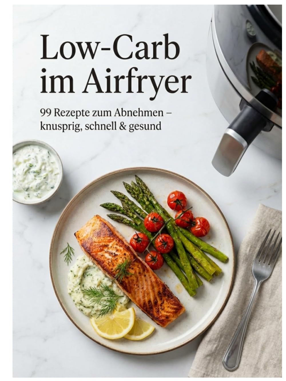 Low-Carb im Airfryer: 99 Rezepte zum Abnehmen – knusprig, schnell & gesund
