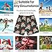 visesunny Summer Boy's Beach Shorts Skull Crossbone Quick Dry Swim Trunks Boy Bathing Suit with Pockets