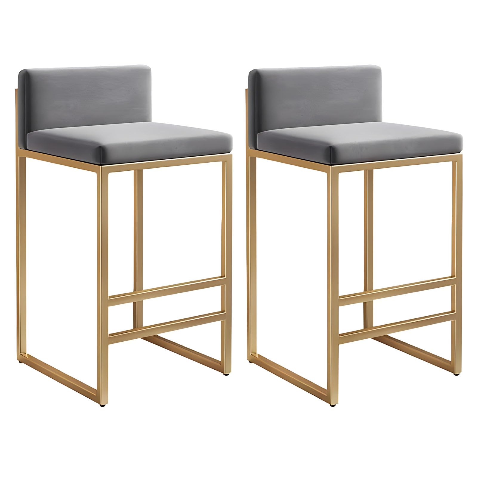 Tabourets de bar lot de 2 confortables avec dossier pour comptoir et cuisine