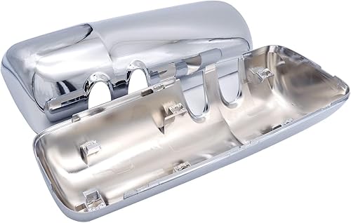 Miniatura 6 de Cubiertas cromadas para espejo de puerta para Kenworth T680, un par de cubiertas de espejo lateral cromadas con clips para Kenworth T680 T880 W990