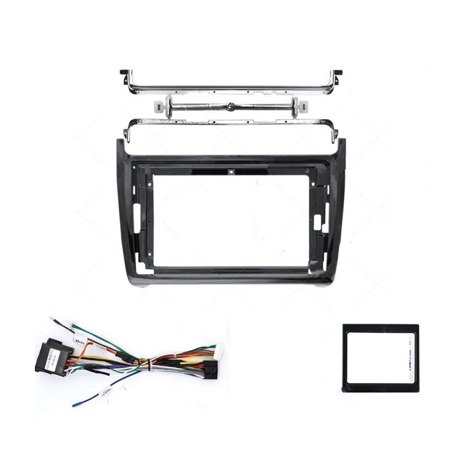 Mascherina Autoradio Cornice Stereo 9 Pollici Car Stereo Audio Fascia Telaio Pannello Dvd Lunetta Installazione Trim Kit per VW per Polo 2011 2012 2013 2014 2015 2016