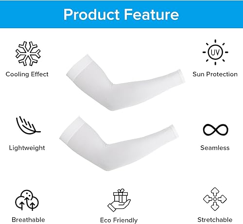 Miniatura 5 de Ouligay 4 pares de mangas de enfriamiento con protección UV UPF 50, mangas para el sol, cubierta de tatuaje, mangas de compresión deportivas