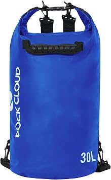ROCK CLOUD Dry Bag Waterproof 30L Dry Sack for Kayaking Rafting Boating Beach Surfing Swimming Canoe Camping Hiking Fishing Ski