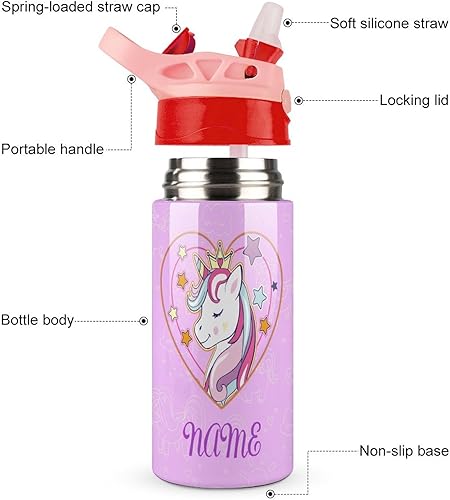 Vista 80 de Botella de agua personalizada con foto para niños, familia, mascotas, botella de agua personalizada para niñas, niños, regalo de cumpleaños y Navidad