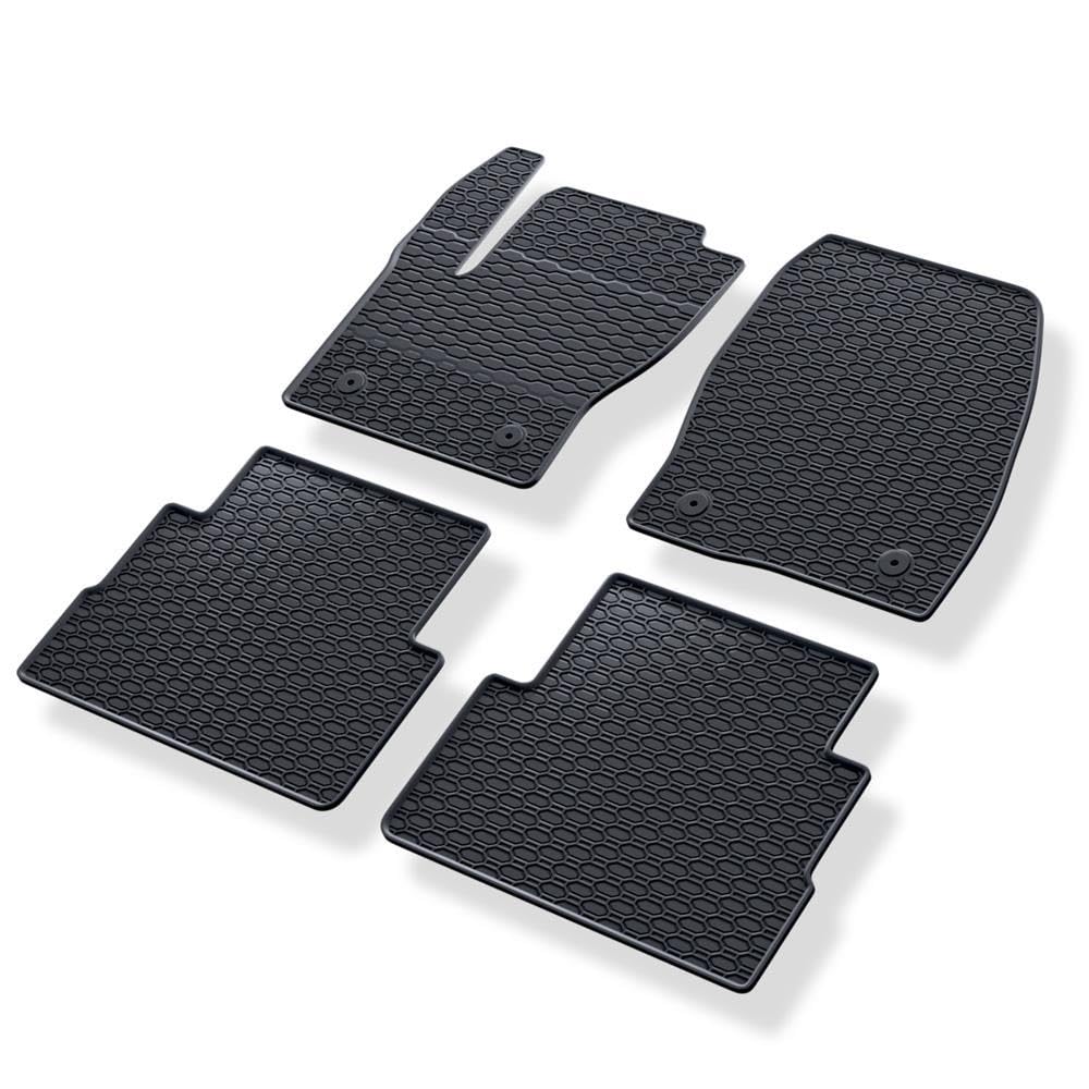 Mossa Tappetini auto gomma adatti per Ford Kuga II SUV 2012-2019 4 pz. nero