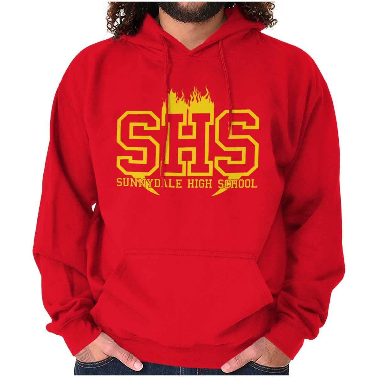 Brisco Brands Sunnydale High School 90s Retro Hoodie Sweatshirt