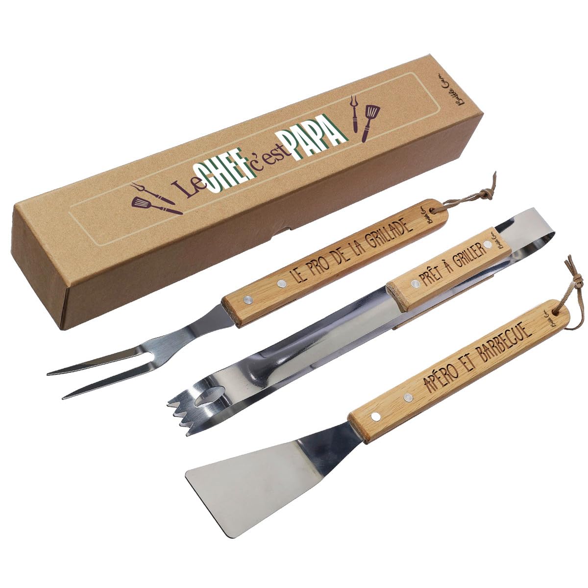 Papa Barbecue Set Cadeau fête des pères BBQ