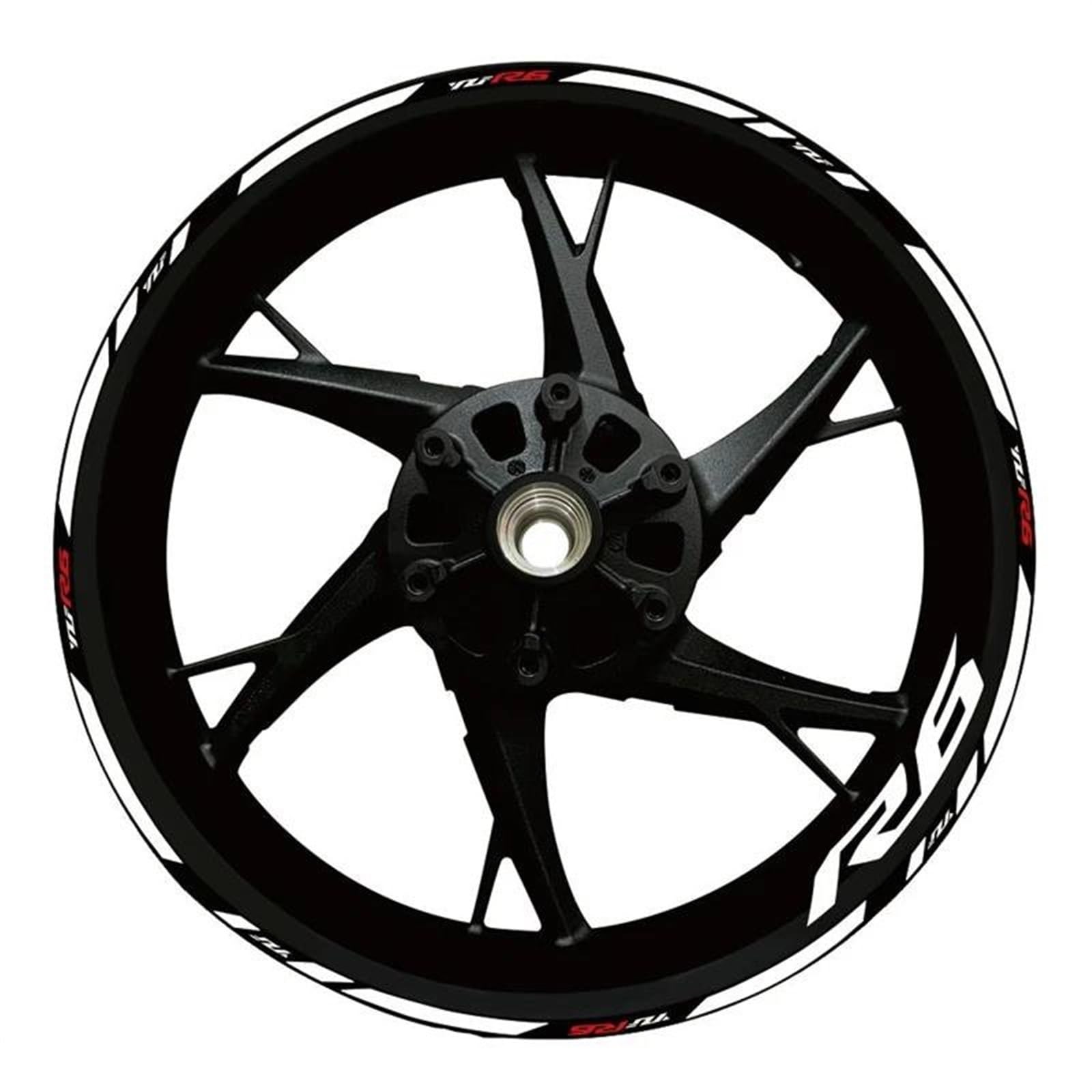 Stickers Motorcycle Wheel Stickers Night Reflective Decorative Rim for Yamaha YZFR6 YZF R6(Style 22)