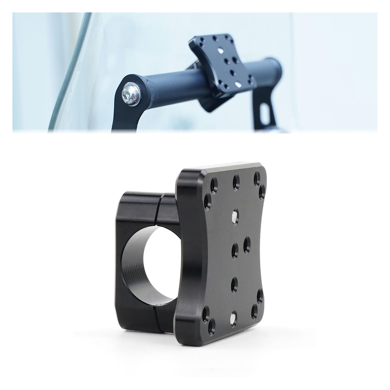 Supporto per navigazione per moto Supporto universale per staffa di navigazione GPS per manubrio da 22 mm per BMW, ecc