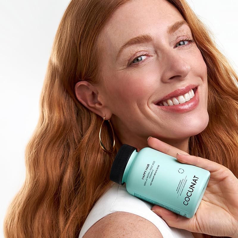 Miniatura 6 de COCUNAT - Pack 3 Months Happy Hair - Vitaminas para fortalecer, estimular el crecimiento y prevenir la caída del cabello - Cabello fino y dañado -