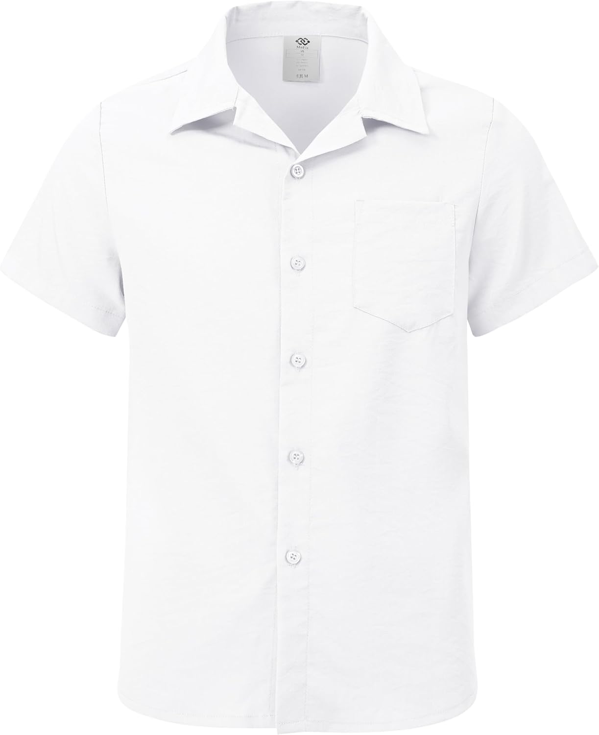 MoFiz Boy's Short 2 Pieces Set Casual Beach Outfits Button Down Shirts Shorts Vacation Texture Sets Kids 6-16 Years - Image 4