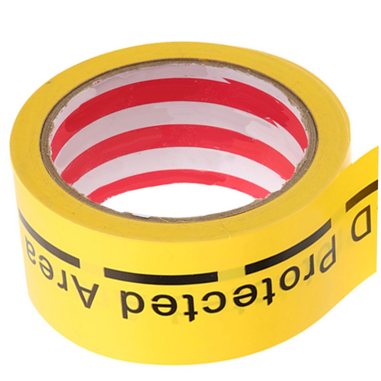 Amosfun 4 Rollen Antistatisches Warnband PVC Sicherheitsklebeband für Esd Bereiche Selbstklebend Wetterfest Hohe Sichtbarkeit Warnmarkierung für Innen und Außenbereiche