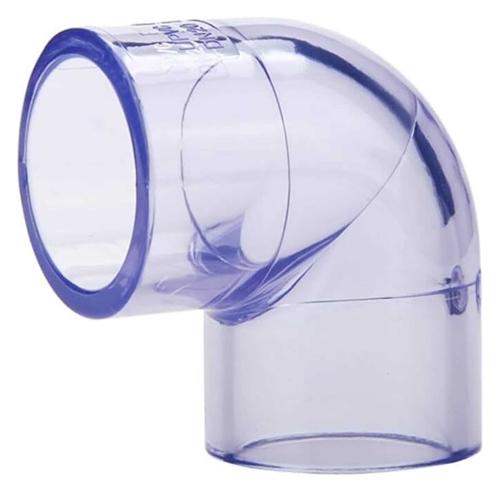 Transparenter 90-Grad-Winkelverbinder aus PVC