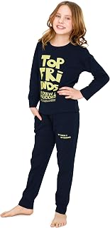 ZEYO Night Suit for Girl's Typography Printed Cotton Night Dress of Top and Joggers Set 5564 Price In India