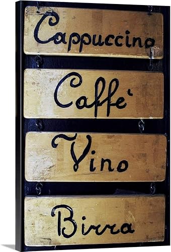 Italia, Veneto, Venecia, café, vino y lienzo, impresión artística de pared
