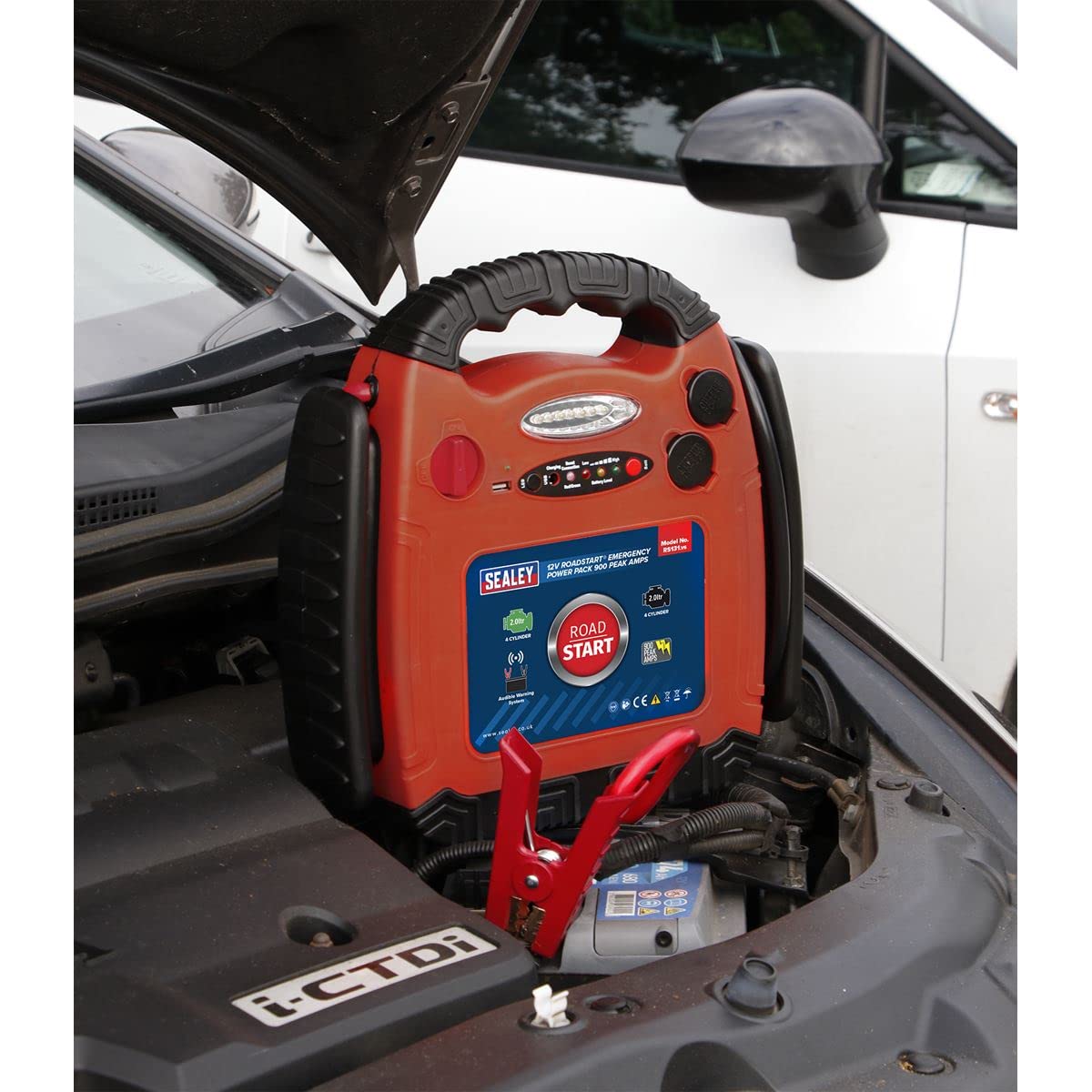 Sealey Kit de démarrage d'urgence RoadStart pour batterie 12 V 900 A
