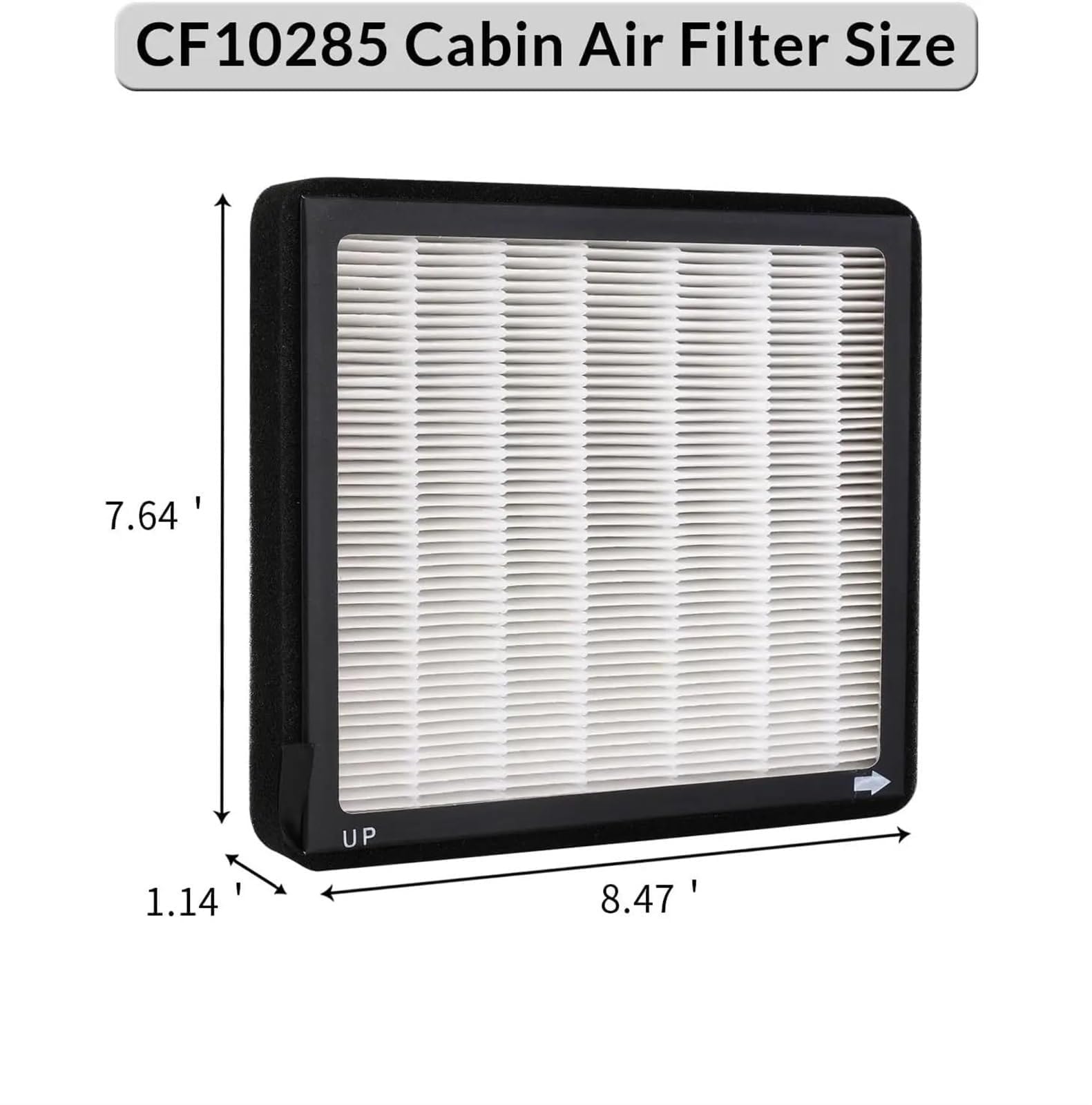 Filtro Aria abitacolo a Carboni Attivi per Toyota Land Cruiser 2008-2021 CF10285, griglia del Filtro dell'Aria condizionata con Filtro dell'Aria condizionata a Carboni Attivi