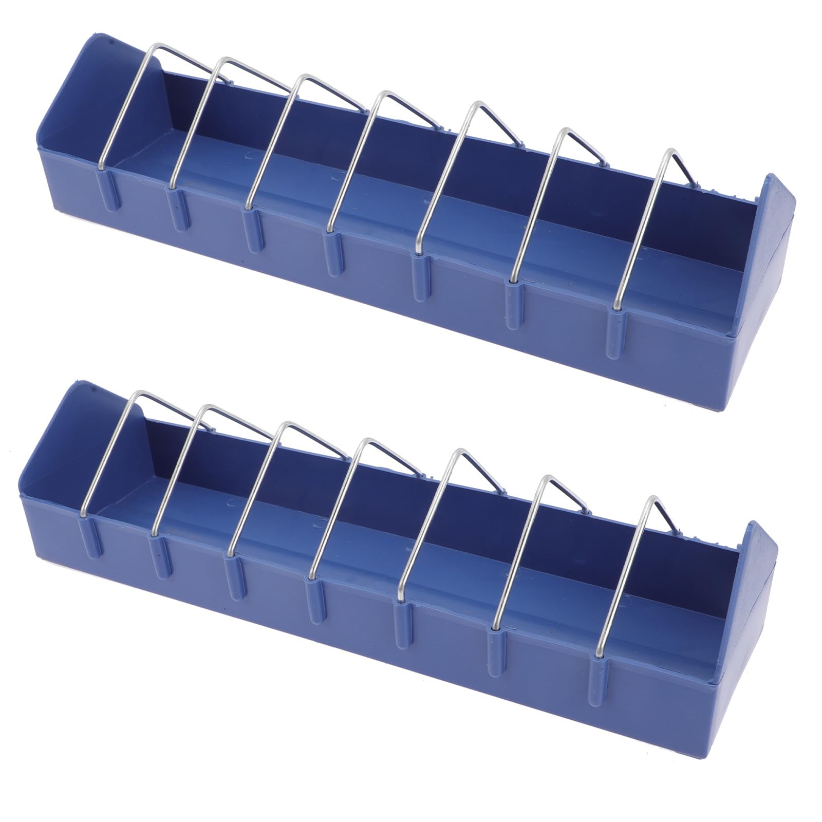 GANAZONO 2 Pièces Pigeon Mangeoire Mangeoire à Oiseaux Fente en Plastique Bac de Rangement Distributeur de Nourriture pour Oiseaux Plat d'alimentation Conteneur Grand Bol d'alimentation