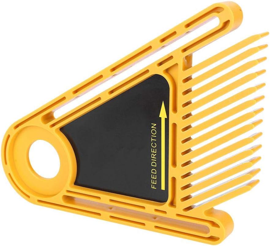 Double Feather Loc Board, Multi-Purpose Tables Saws Miter Gauge Slot Featherboards Woodworking Power Tool Accessories Yellow