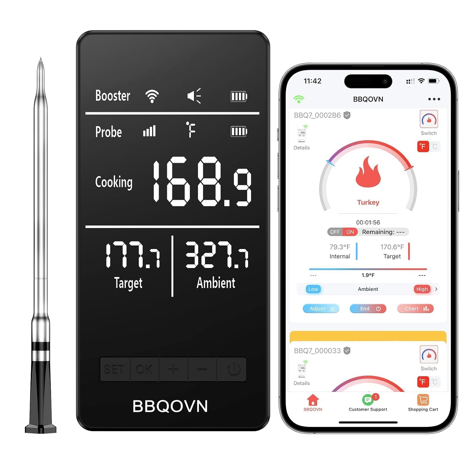 BBQOVN Smart WiFi Thermometer
