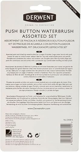 Miniatura 3 de Derwent Pulsador Cepillo de agua Surtido Set (2305816)