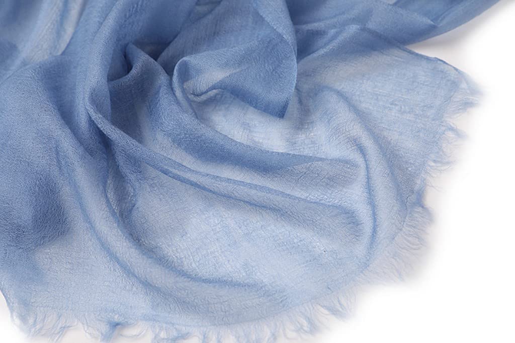 Damen 100% Kaschmir feder-leicht Ring Pashmina Schal Abendkleid Stola aus hauch-dünn 200 garn Cashmere Fäden