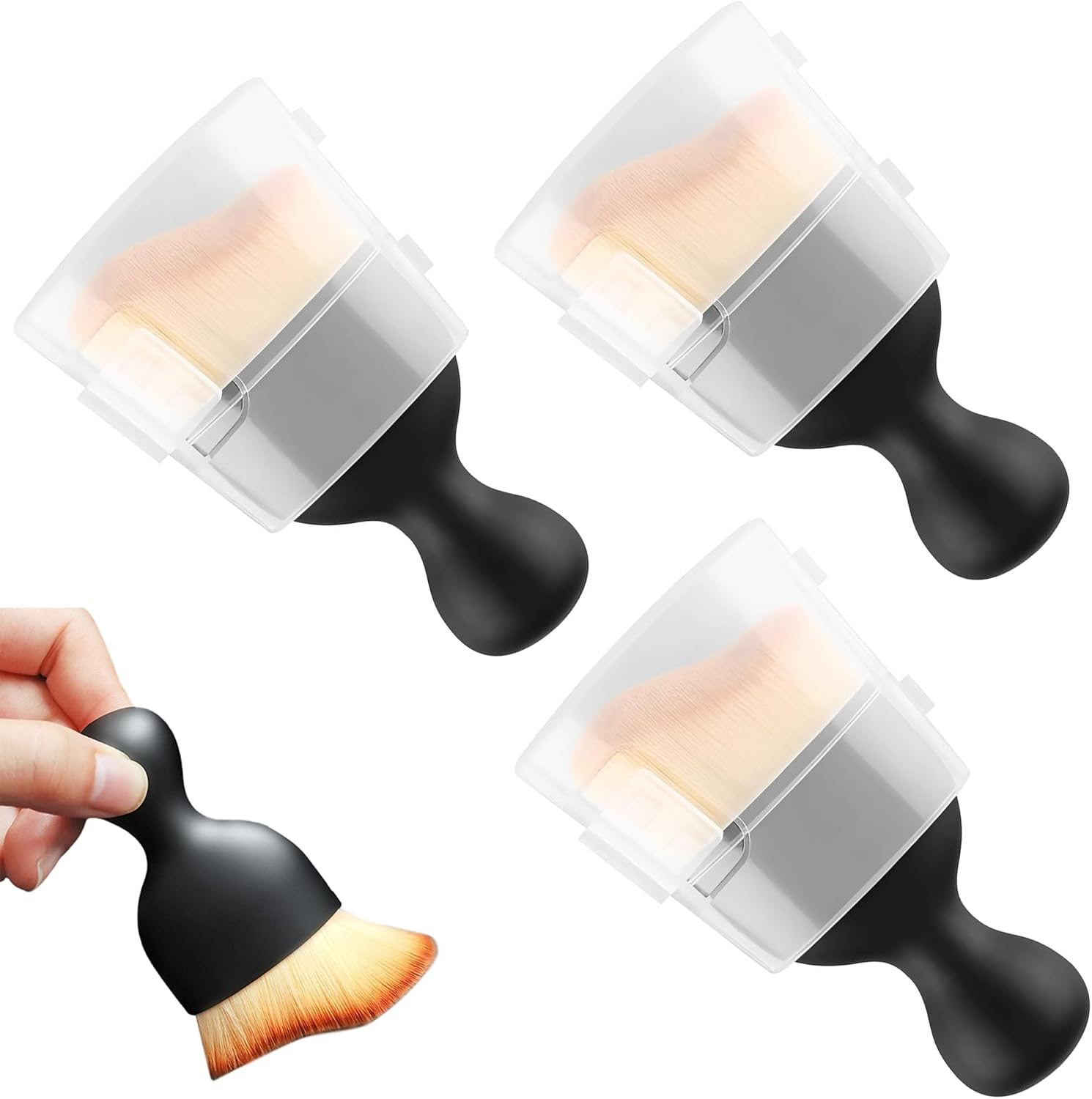 Musiin Guitar Mini Soft Bristle Instrument Cleaning Brush for Guitar, Violin, Piano and Other Instruments Cleaning Tools (3 Packs)