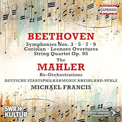 Ludwig van Beethoven: Symphonies Nos. 3, 5, 7 & 9; Coriolan; Leonore Overtures; String Quartet Op. 95 - The Mahler Re-Orchestrations