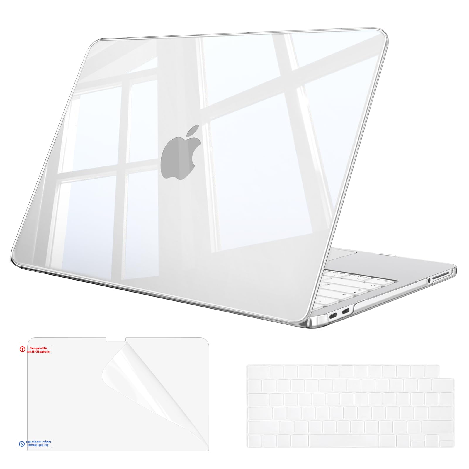 Fintie Case for MacBook Neo 13 Inch with Keyboard Skin & Screen Protector | 2026 A3404, Snap-On Design, Slim Fit, Hard Shell Cover, Crystal Clear