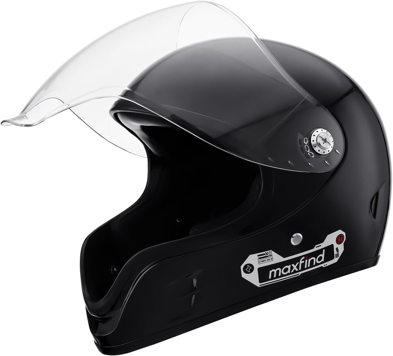 Maxfind Cyber Helmet Fiberglass Full Face Helmet for Electric Skateboards, Onewheel, Downhill Longboarding & Mountain Bike, Ultra-Lightweight 900g