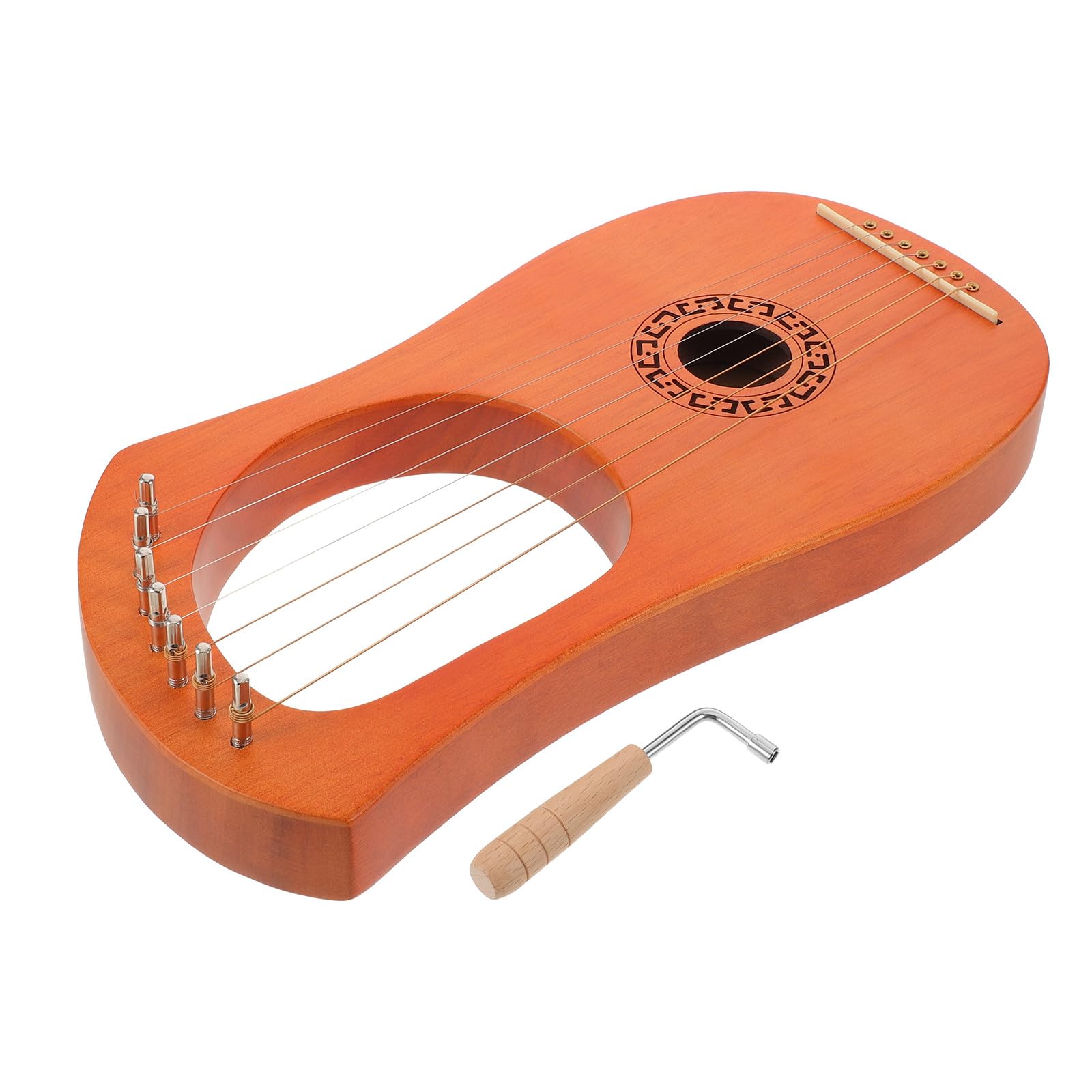 Arpa Lira per Principianti: Strumento Arpa a 7 Corde - Lira Classica in Legno per Principianti e Professionisti - Presente per gli Amanti della Musica