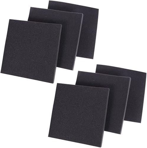 Baluue 6 piezas de algodón que absorben el sonido a prueba de sonido de algodón acústico paneles de espuma de amortiguación de espuma al aire libre