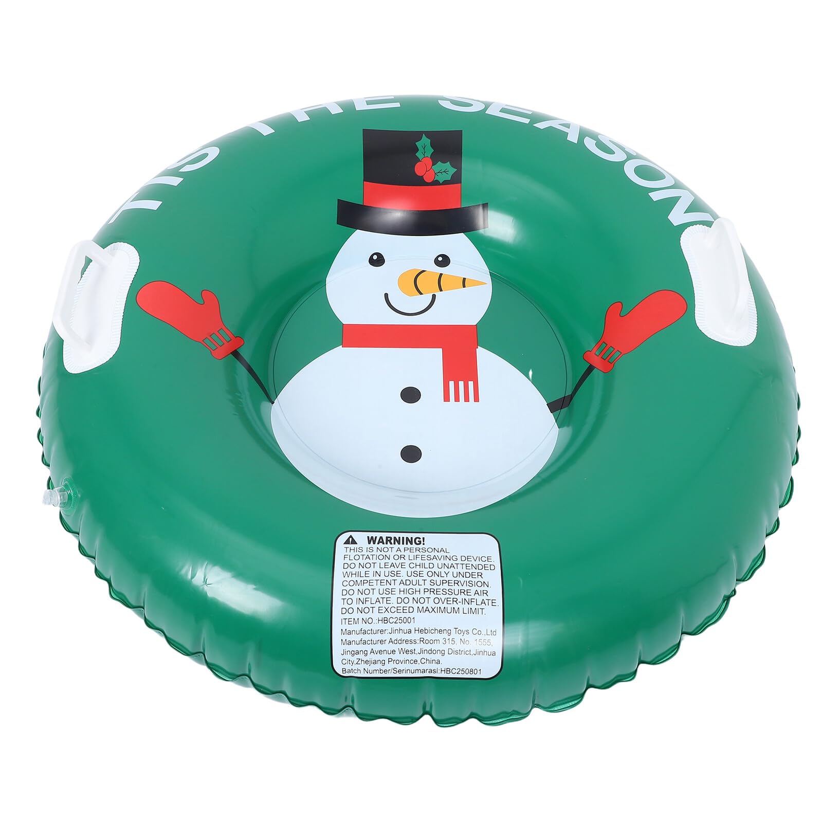 BESTonZON Tubo da Slittino Gonfiabile per Neve Ispessito Portatile con Maniglia Slitta da Neve per Esterni Adatta Ragazzo Ragazza Ragazza e Adulti