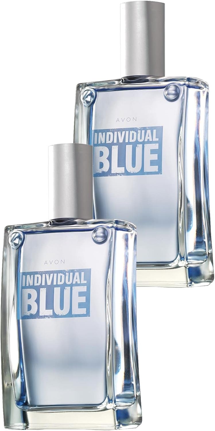 Avon Individual Blue Mens Perfume Edt 100 Ml. Double set