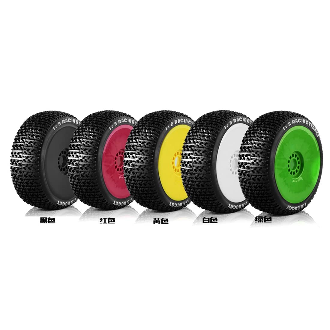 116mm 1/8 Escala Rc Buggy Neumáticos 17mm Hex Rc Ruedas Y Ne | Cuotas sin interés