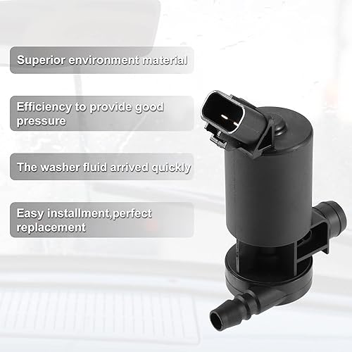 Miniatura 4 de X AUTOHAUX Bomba de lavado de parabrisas de coche para sistema de lavado de parabrisas 85280-30040 855420-0950 para Toyota Land Cruiser 2008-2011