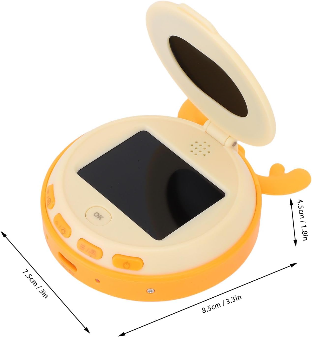 Jiawu 2.0インチ画面、倍率4倍の子供用デジタル顕微鏡、デュアルカメラ、明るさ調整可能、子供に優しいデザイン、教育ギフト、科学