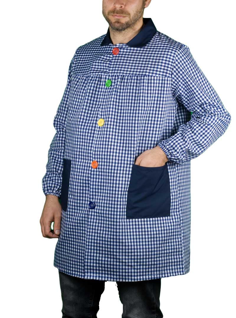 KLOTTZ BABI PROFESORA CUADROS BATA ESCOLAR UNISEX mujer