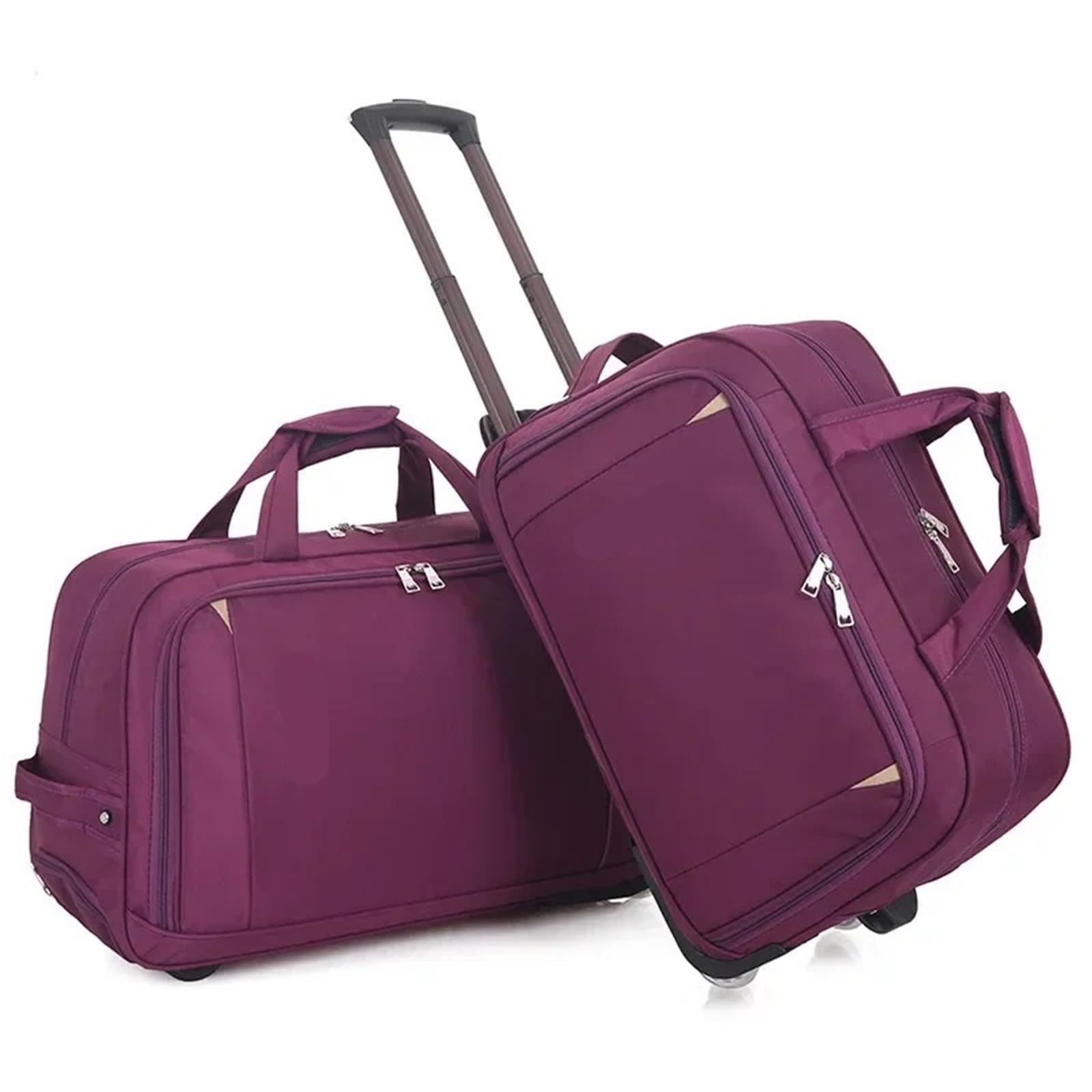 Bolsa de Viaje Maleta con Ruedas y, Impermeable, for Viaje, Equipaje de Mano(Red)