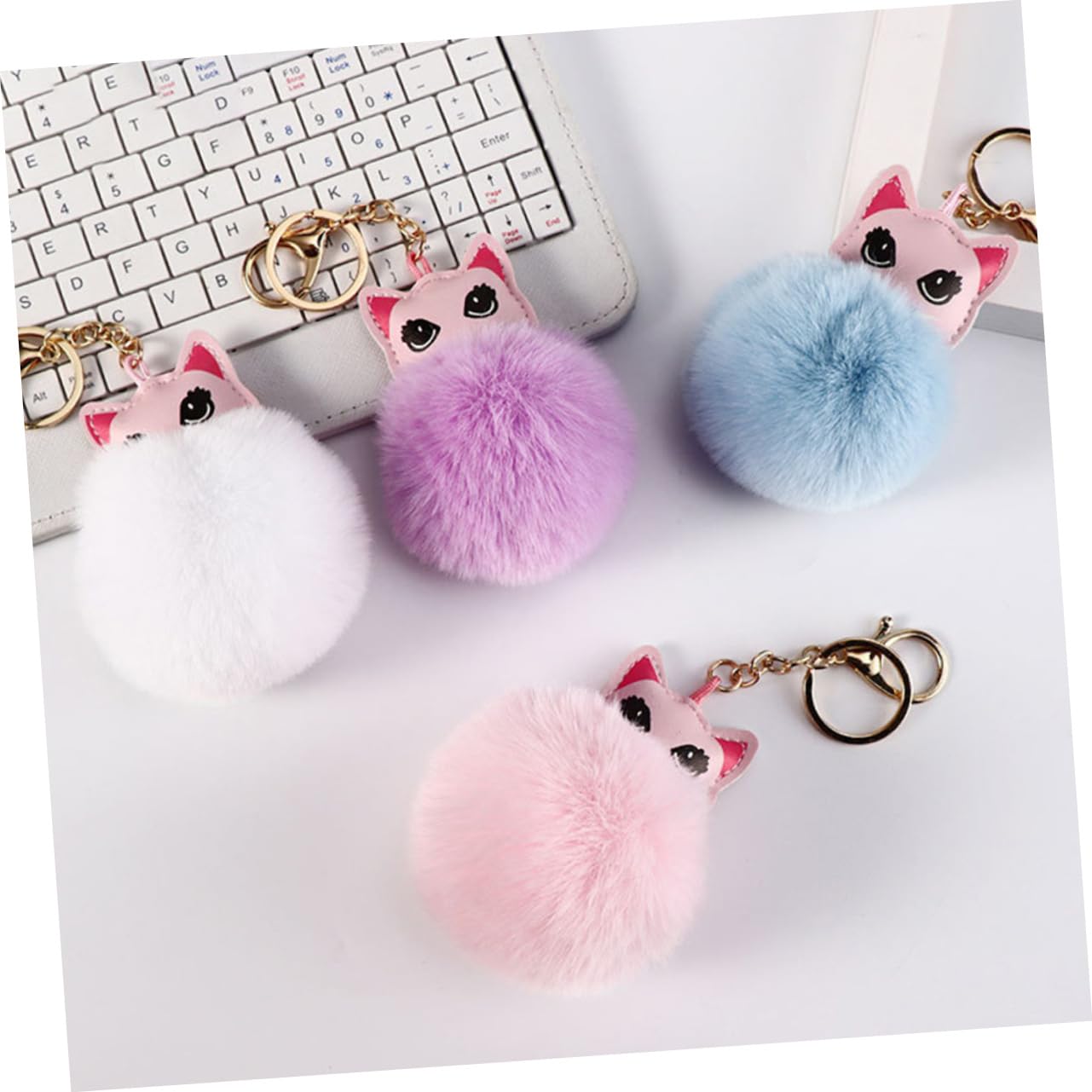 SHERCHPRY 12 colgantes para bolsa de ropa, bola de burbujas de felpa