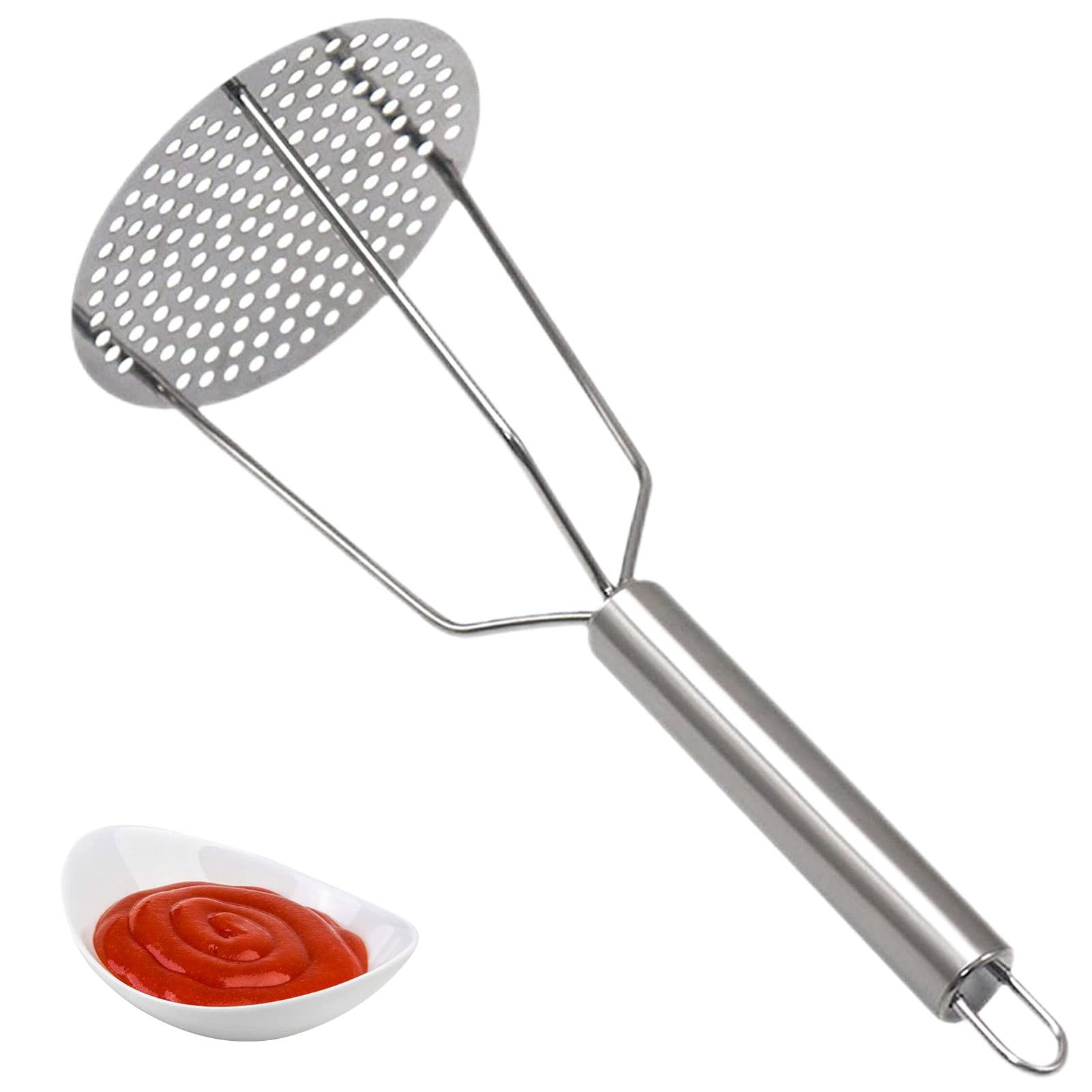 Outils de cuisine pour la cuisson - Presse-purée professionnel - Ustensile de cuisine - Presse-purée robuste - Pour pommes de terre, légumes,