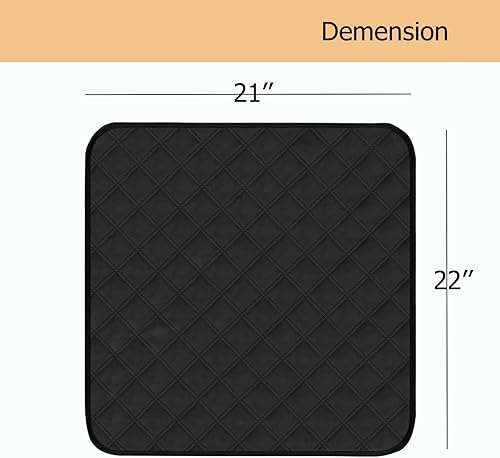 Miniatura 2 de RIQINXIN Almohadillas protectoras de asiento lavables para sillas, 3 unidades, antideslizantes, impermeables, para sillas de incontinencia, para