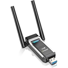 EDUP USB 3.0 WiFi 6 Adapter AX1800Mbps Wireless Network Adapter for PC, Plug and Play, IEEE 802.11ax 5GHz/ 2.4GHz USB Wi-Fi Dongle, Compatible with Windows 11/10, Free Driver, Wireless Network Card