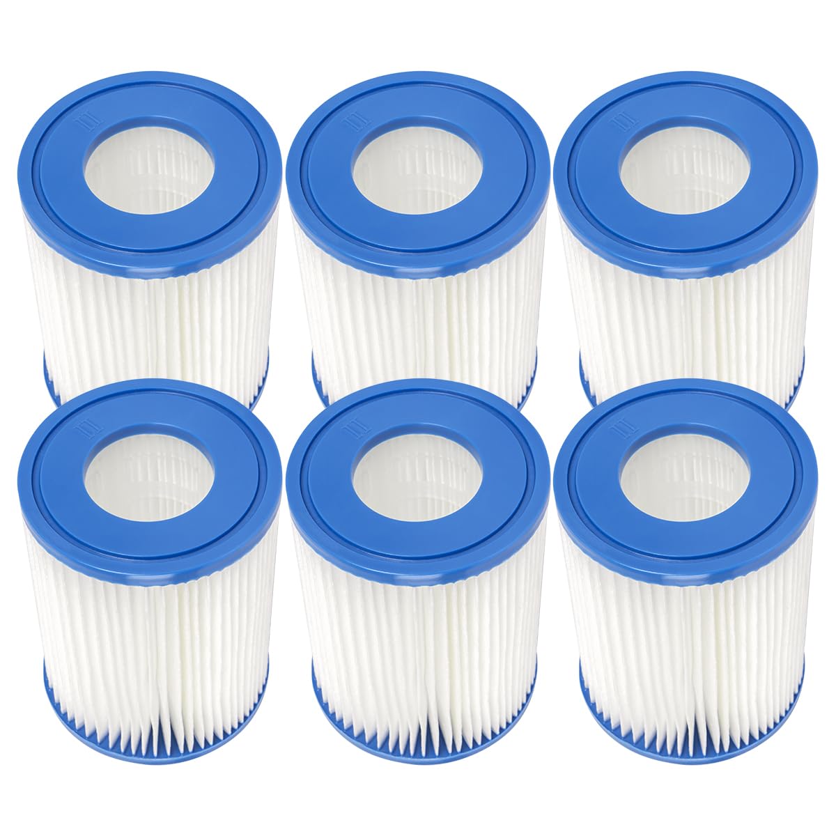 Filtro de piscina compatible para Bestway II Cartridge Replacement Filter Compatible con Lay Z Spa Filter Pump