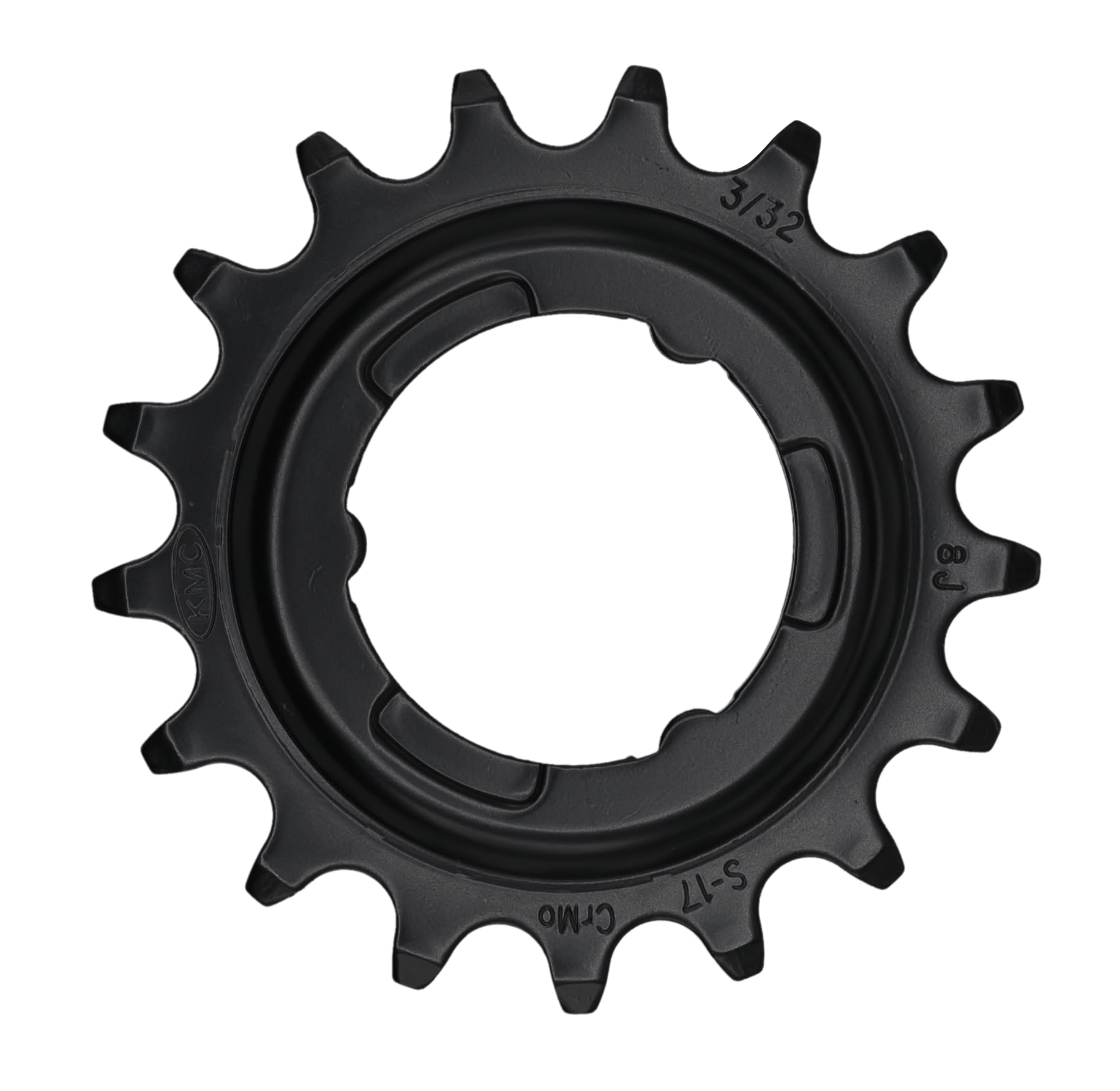KMC BSRS5017 Unisex Adult e-bike Sprocket - 17T Shimano Sprocket, Black, 3/32 inch