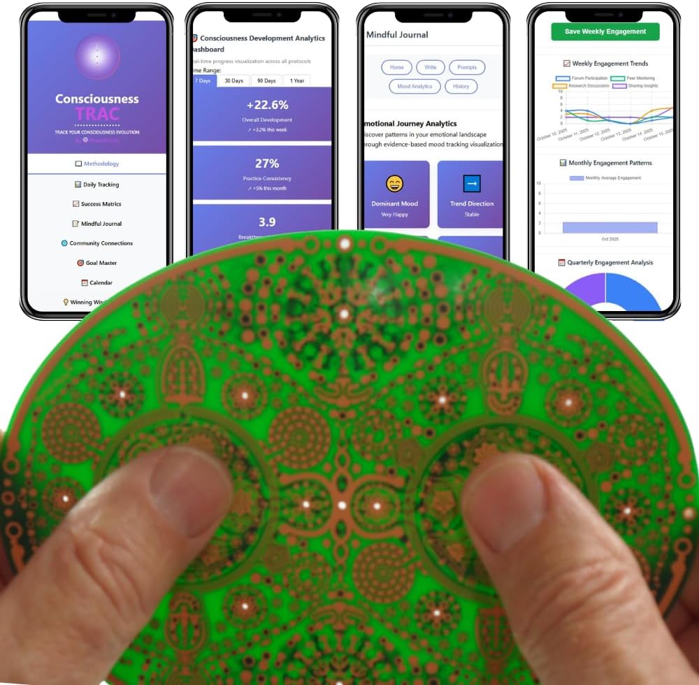 Meditation & Mindfulness Spiritual Sacred Geometry Tool for Healing Wisdom Harmonic & Light Body Activation - Copper Portal 5.75โ x 4.25โ
